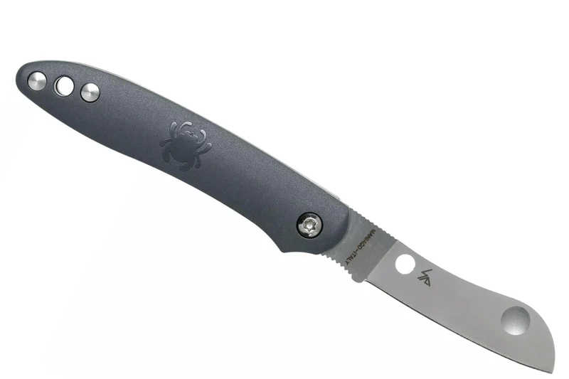 Couteau pliant Spyderco Roadie C189PGY manche en nylon/fibre de verre gris 7,6cm