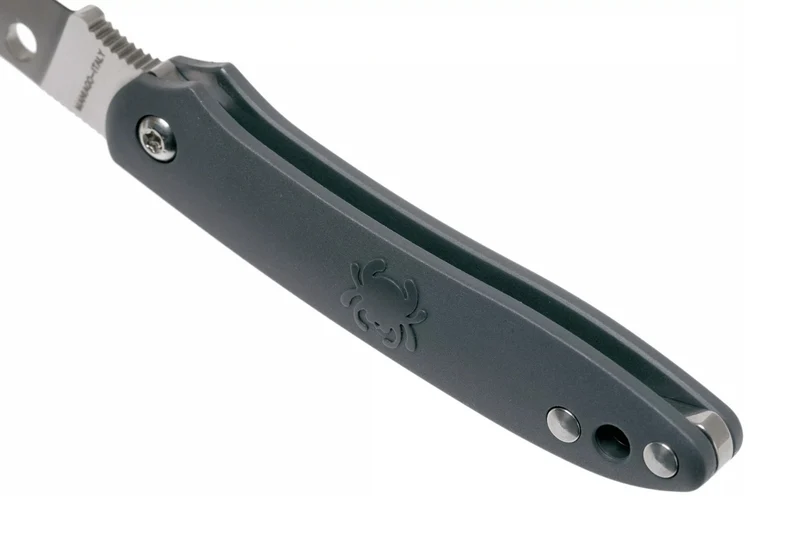 Couteau pliant Spyderco Roadie C189PGY manche en nylon/fibre de verre gris 7,6cm
