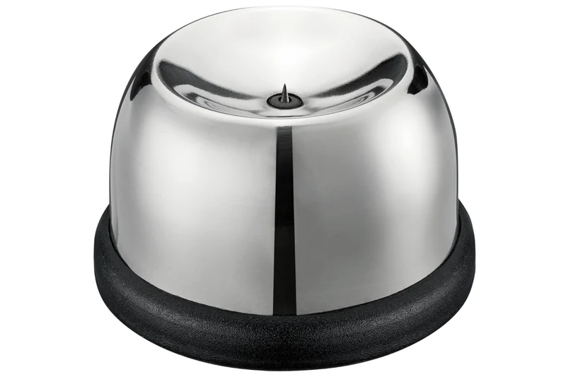 Pique-œufs Gefu Perfo en acier inoxydable base noire