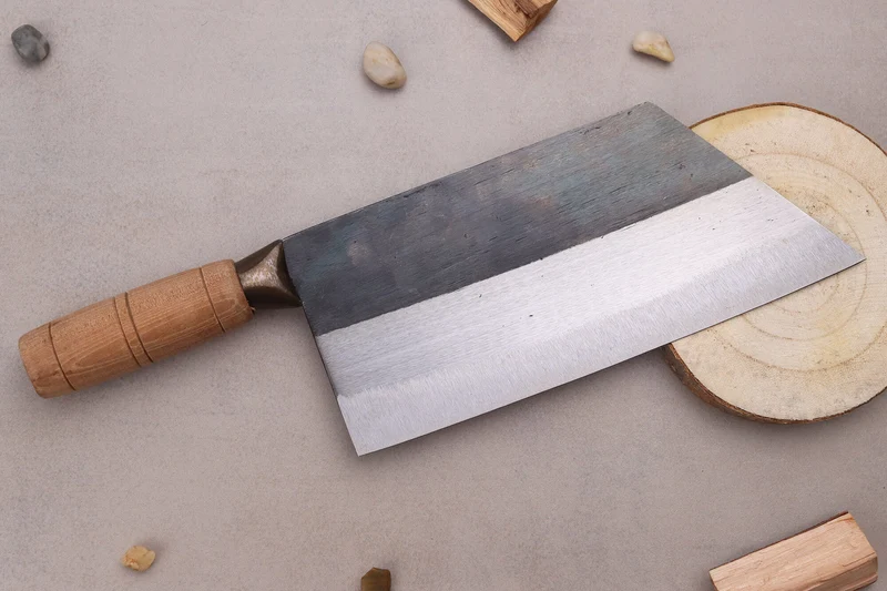 Couteau bunka CCK Kurouchi 20cm en acier au carbone et manche en bois