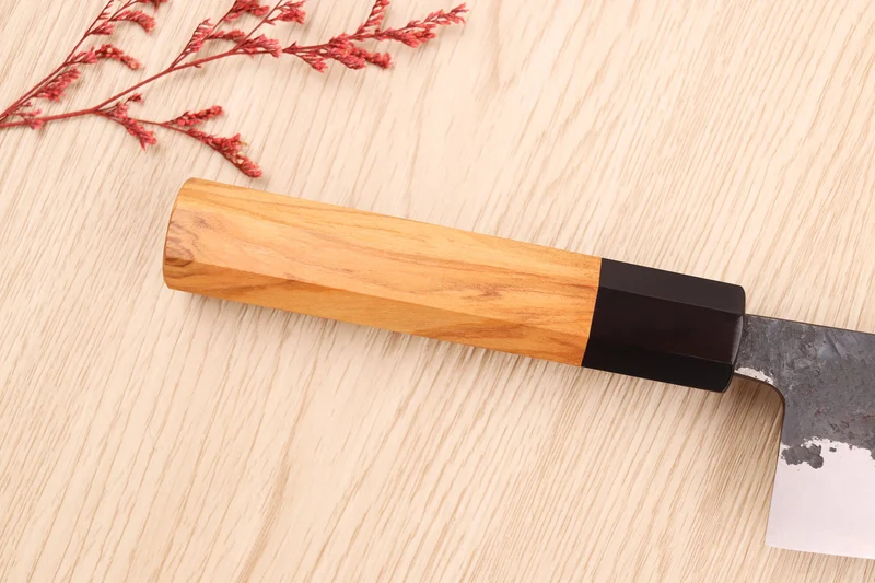 Couteau de chef 18cm japonais artisanal Yoshimune par Kawamura Black WS2