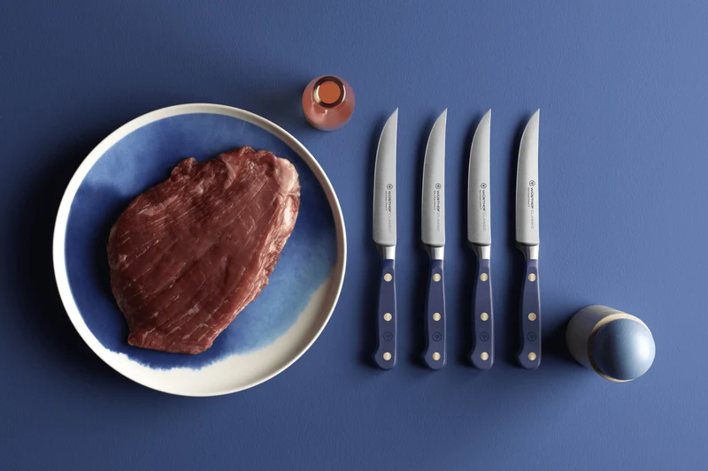 Couteau à steak Wusthof Classic Colour Wild Blueberry forgé lame 12cm