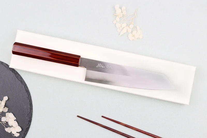 Couteau de chef kiritsuke 21cm japonais artisanal Hado Ginsan Kijiro