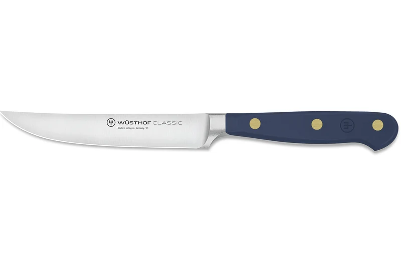 Set de 4 couteaux à steak Wüsthof Classic Colour Wild Blueberry forgés lame 12cm