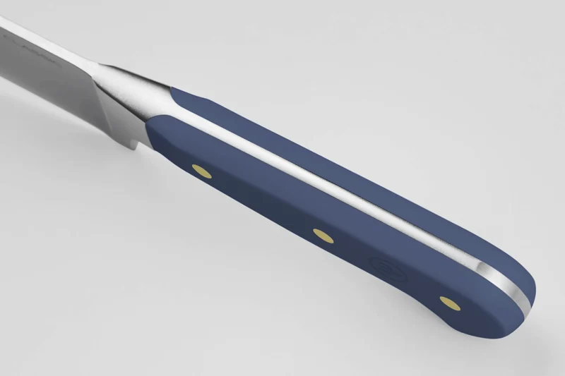 Couteau santoku Wüsthof Classic Colour Wild Blueberry forgé lame alvéolée 17cm