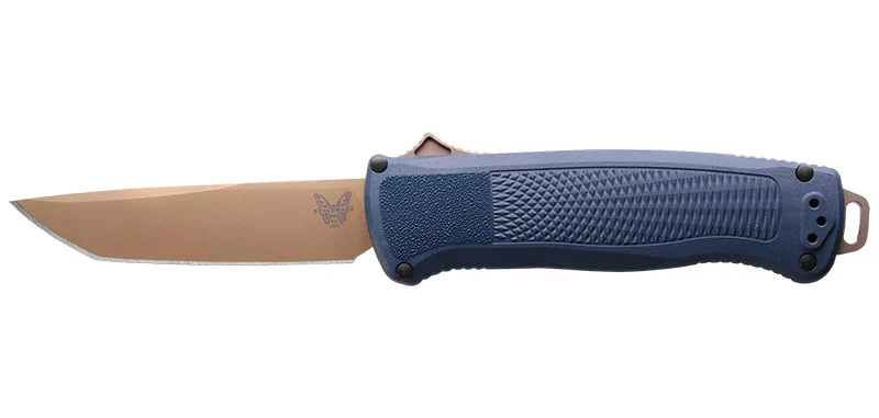 Couteau Automatique OTF Shootout Bleu et desert