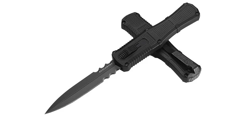 Couteau Automatique OTF Claymore lame Double tranchant