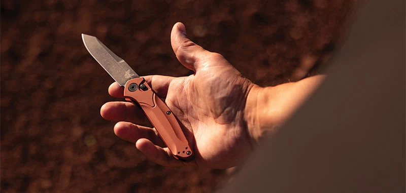 Couteau Automatique Osborne Marron Benchmade