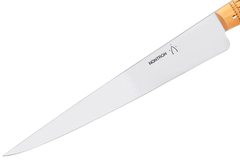 Couteau à découper manche buis Nontron lame 20cm