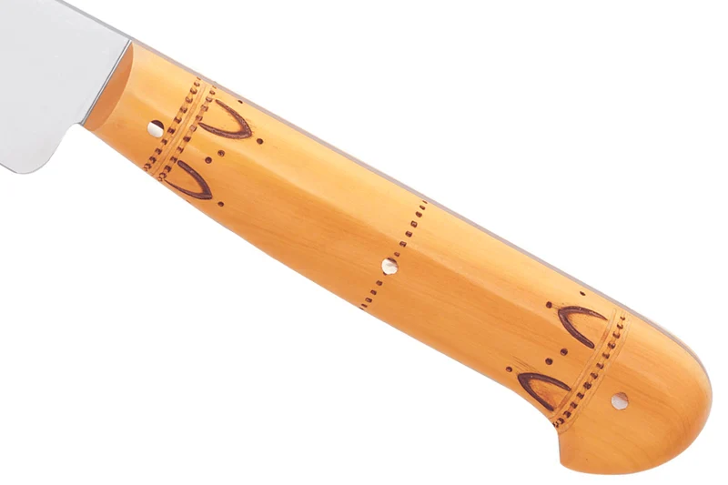Couteau à découper manche buis Nontron lame 20cm
