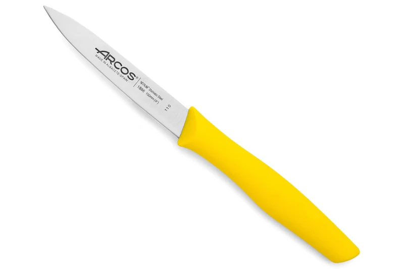 Couteau d'office acier Nitrum jaune 10cm Arcos Nova