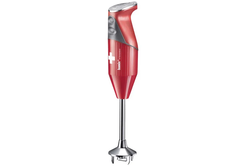Bamix Mixeur plongeant M200 Swissline Rouge croix avec accessoires