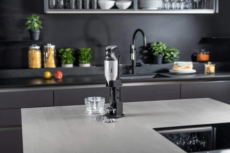 Mixeur plongeant Bamix M200 Deluxe argent avec accessoires