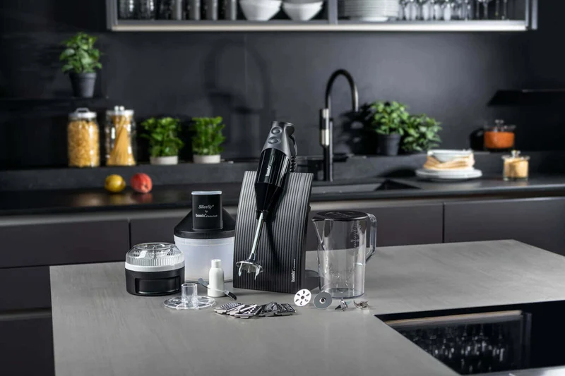 Coffret Bamix SuperBox Noir - Bamix Swissline + SliceSy et accessoires