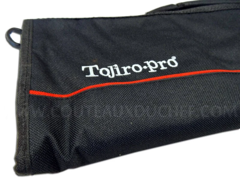 Malette souple pour 8 couteaux de cuisine - nylon noir Tojiro