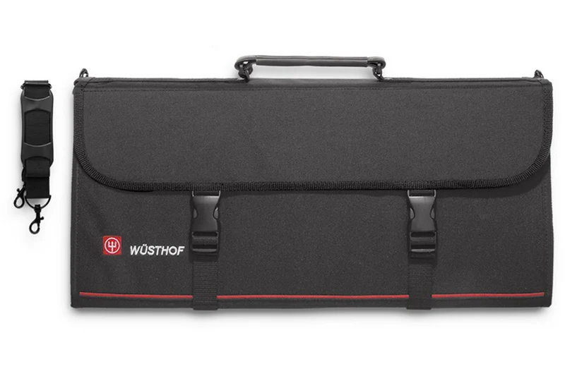 Serviette pour couteaux de cuisine avec sangles vide 18 emplacements Wüsthof