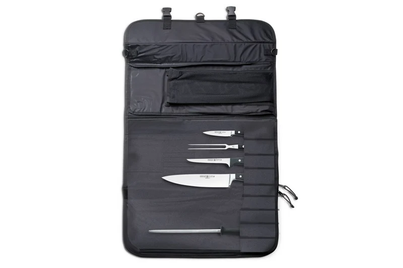Serviette pour couteaux de cuisine avec sangles vide 18 emplacements Wüsthof