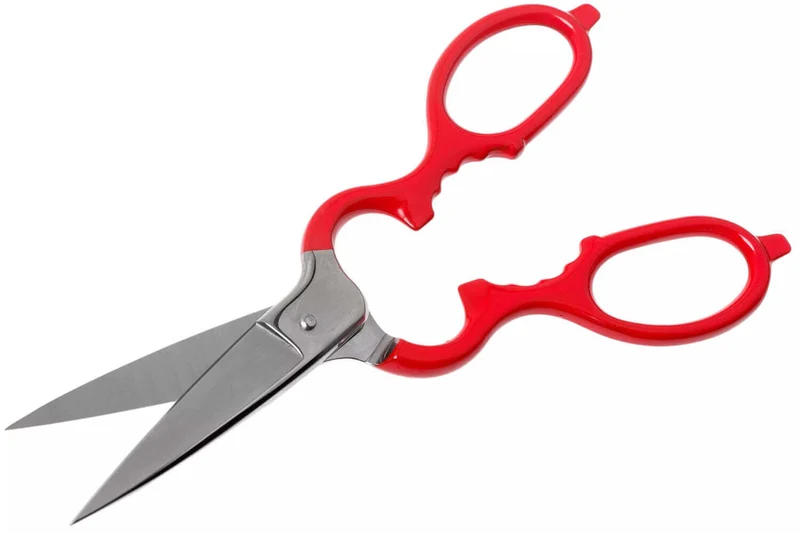 Ciseaux de cuisine Wüsthof 21cm en acier inoxydable rouge