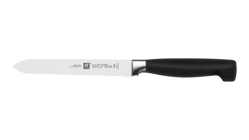 Bloc couteaux bois naturel 6 pièces Zwilling Four Star lames forgées