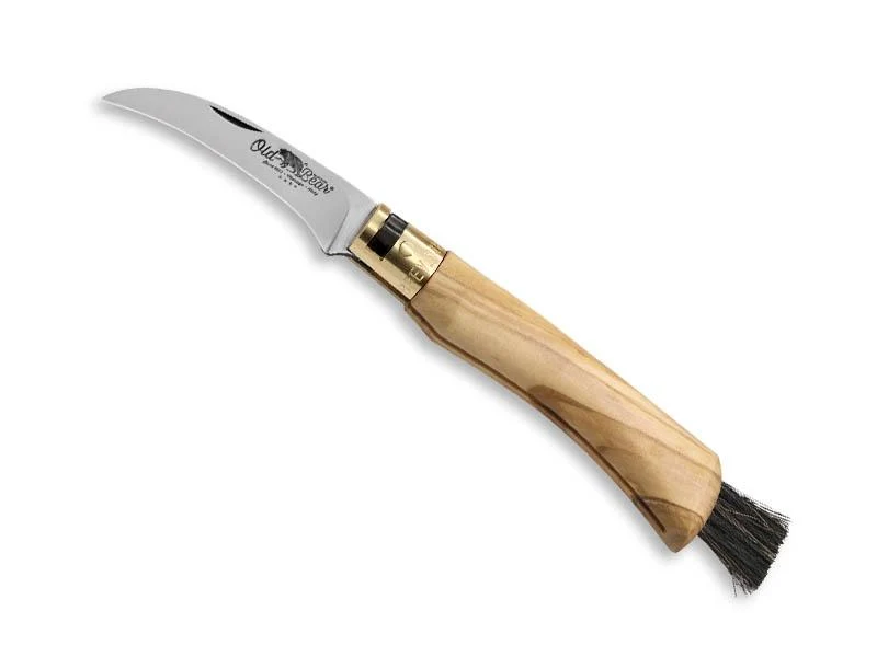 Couteau Champignon Old Bear Olivier Acier Inox