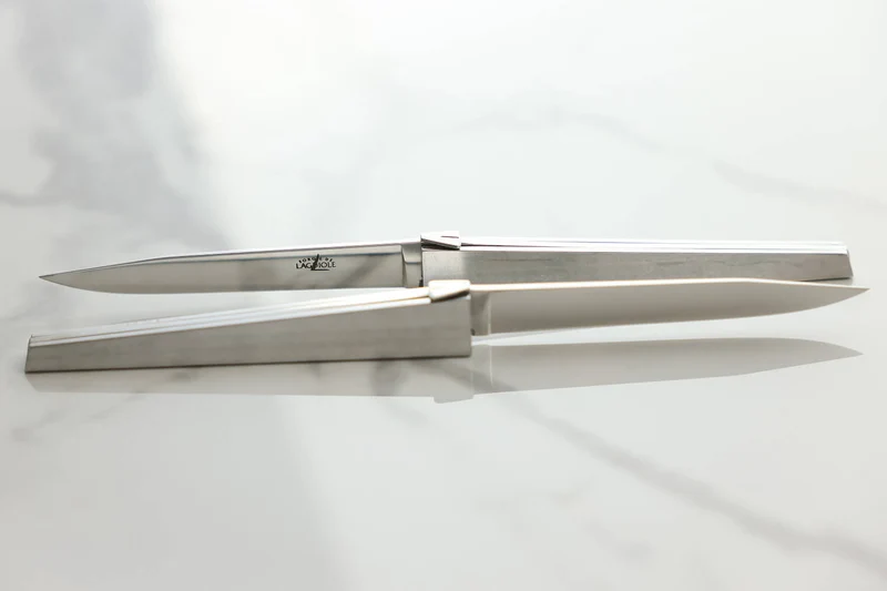 Coffret de 6 couteaux de table Forge de Laguiole J-M Wilmotte X Cyril Lignac manches en aluminium