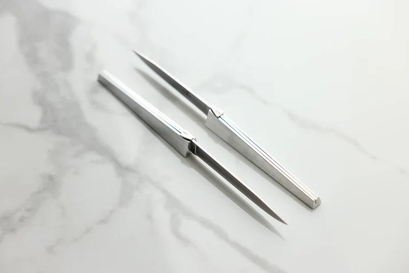 Coffret de 6 couteaux de table Forge de Laguiole J-M Wilmotte X Cyril Lignac manches en aluminium