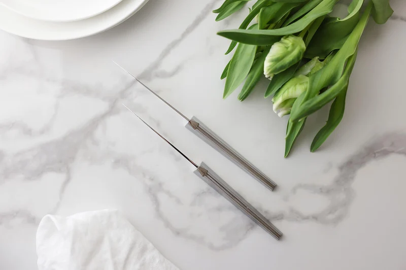 Coffret de 6 couteaux de table Forge de Laguiole J-M Wilmotte X Cyril Lignac manches en aluminium
