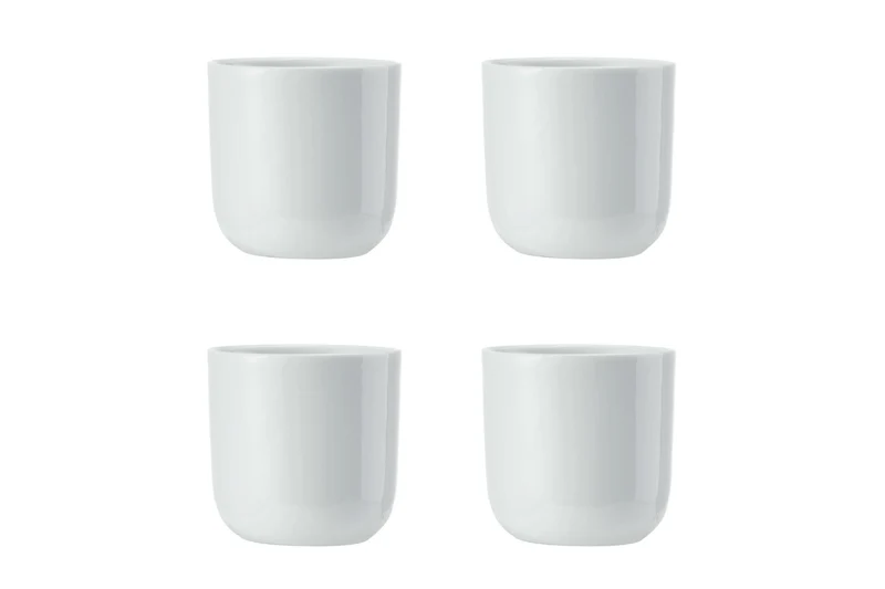 Set de 4 coquetiers Mikasa Chalk en porcelaine blanche