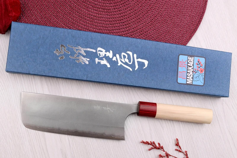 Couteau nakiri 16,5cm japonais artisanal Masakage Yuki Shirogami 2