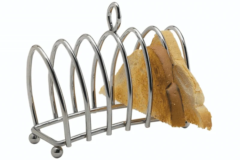 Porte-toasts KitchenCraft pour 6 tranches en métal chromé