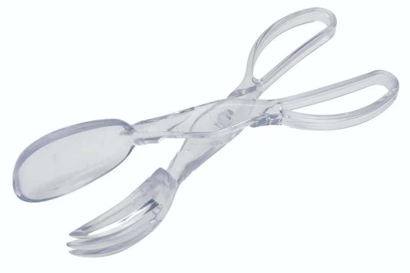 Pinces à salade KitchenCraft Scissor Action séparables en acrylique transparent