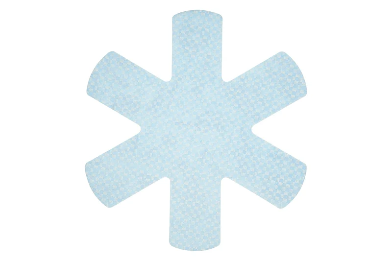 Set de 3 protections KitchenCraft pour poêles antiadhérentes en polyester bleu