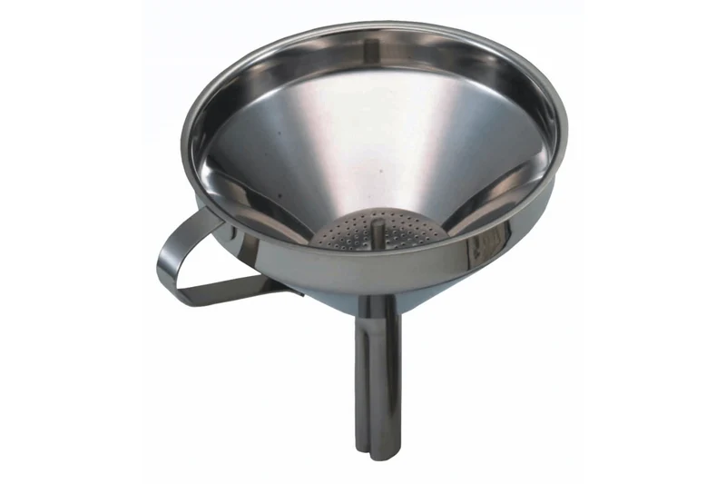 Entonnoir KitchenCraft en acier inoxydable 13cm + filtre amovible