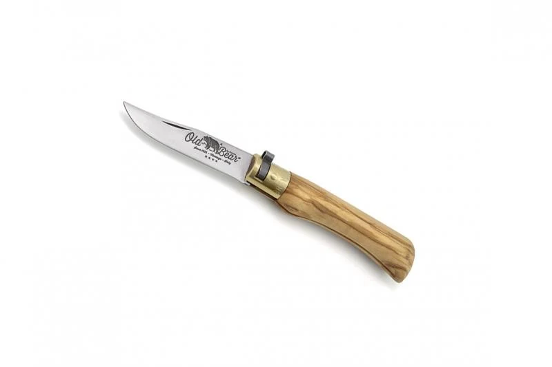 Couteau Pliant Old Bear Olivier Acier Inox Taille S