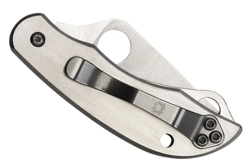 Couteau pliant Spyderco Clipitool C176PS manche en acier 6,5cm + scie