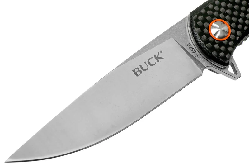 Couteau pliant BUCK HAXBY 0259CFS manche fibre de carbone noir 12,7cm