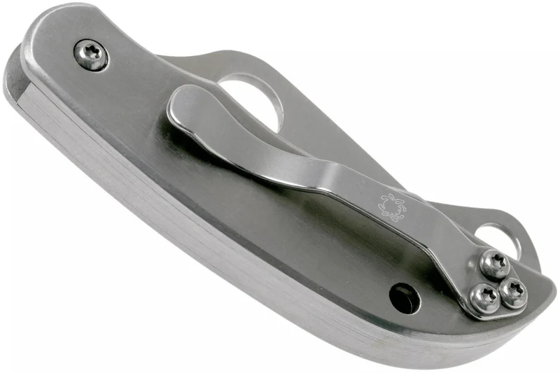 Couteau pliant Spyderco Clipitool C169P manche en acier 6,5cm + ciseau