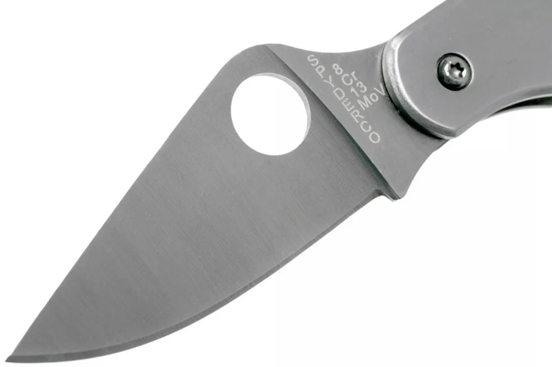 Couteau pliant Spyderco Clipitool C169P manche en acier 6,5cm + ciseau