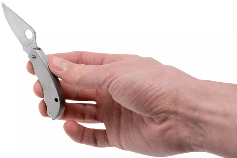 Couteau pliant Spyderco Clipitool C169P manche en acier 6,5cm + ciseau