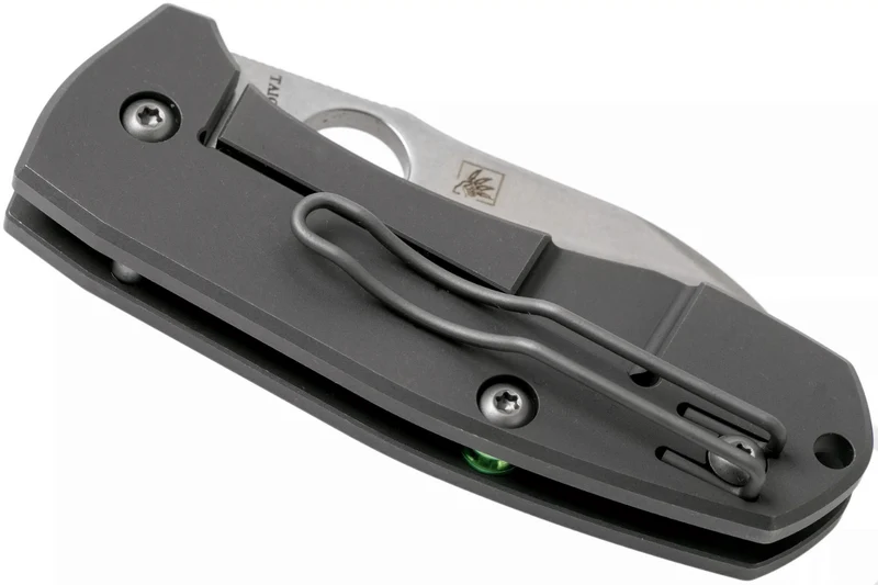 Couteau pliant Spyderco Techno 2 C158TIP2 manche en titane 8,8cm