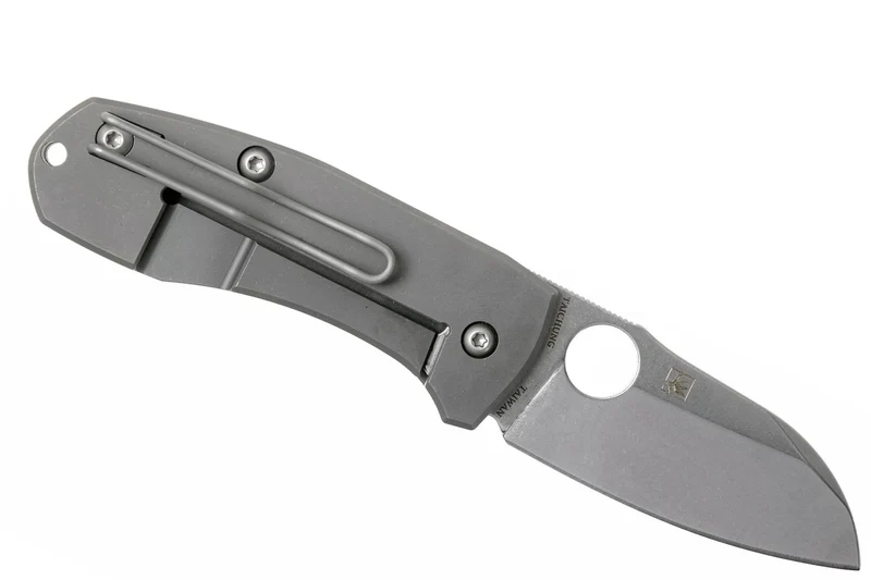 Couteau pliant Spyderco Techno 2 C158TIP2 manche en titane 8,8cm