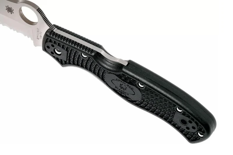 Couteau pliant Spyderco Rescue 3 C14SBK3 manche en nylon/fibre de verre 12cm
