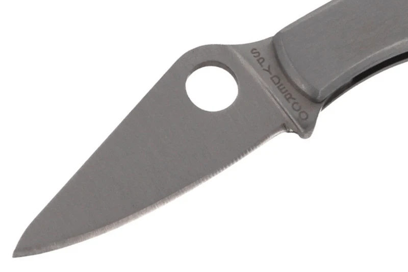 Couteau pliant Spyderco Bug C133P manche inox 4,1cm