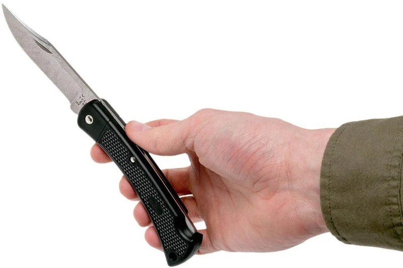 Couteau pliant BUCK HUNTER LT 0110BKSLT-B manche nylon 12,4cm + étui