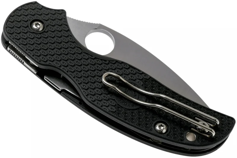 Couteau pliant Spyderco Sage 5 C123PBK manche en nylon/fibre de verre noir 10,6cm