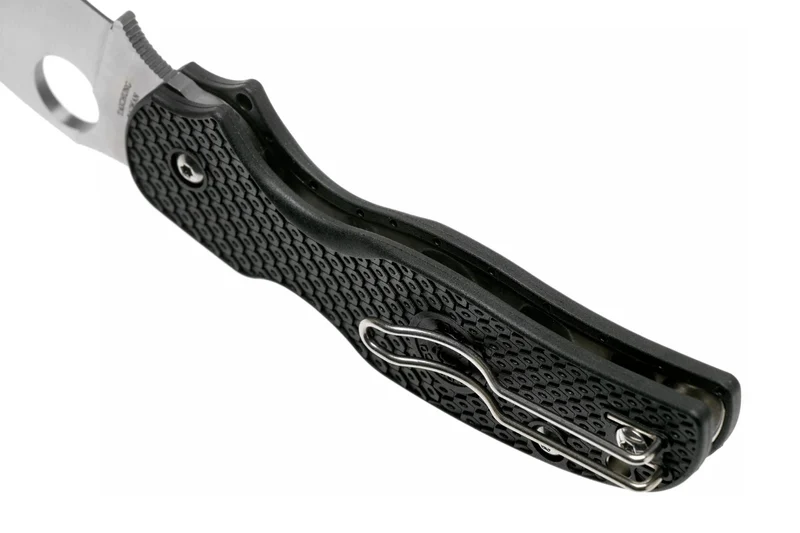 Couteau pliant Spyderco Sage 5 C123PBK manche en nylon/fibre de verre noir 10,6cm