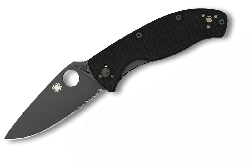 Couteau pliant Spyderco Tenacious C122GBBKPS manche G10 noir 11,3cm