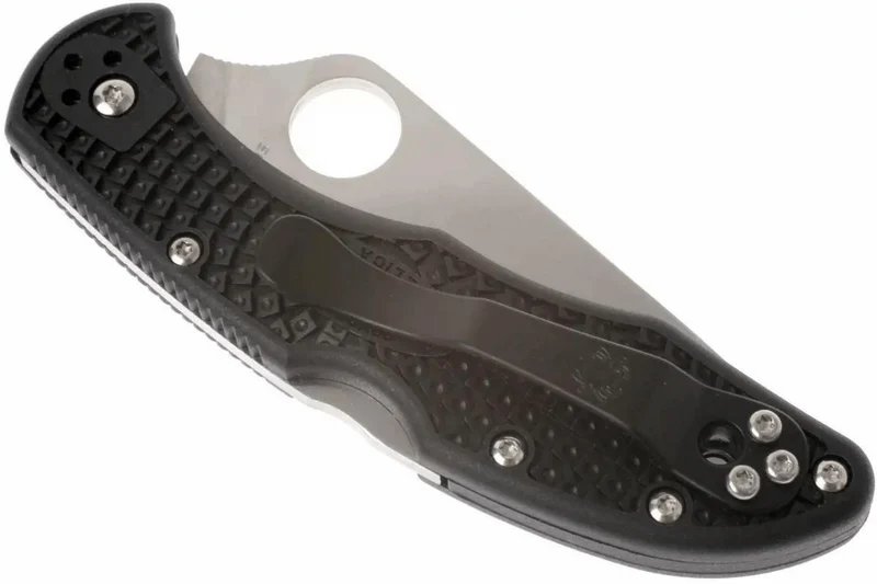 Couteau pliant Spyderco Delica 4 C11SBK denté manche nylon/fibre de verre noir 10,8cm