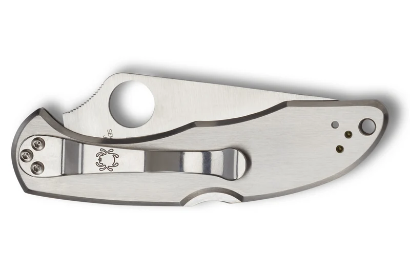 Couteau pliant Spyderco Delica 4 C11S manche inox 10,7cm