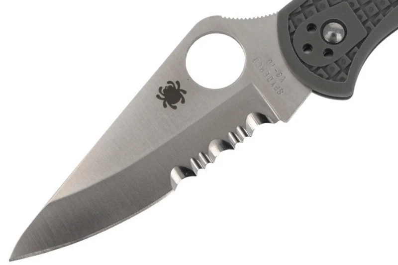 Couteau pliant Spyderco Delica 4 C11PSFG vert feuillage en nylon/fibre de verre 10,8cm